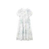 Women's Raglan Sleeve Allover Print Dress